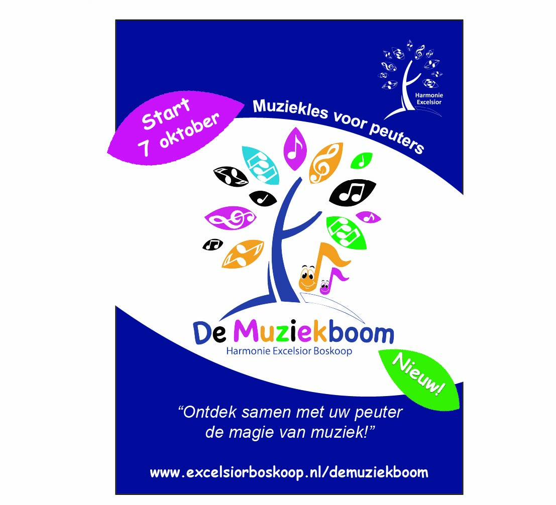 De Muziekboom Flyer 2026-2027 - Voorkant